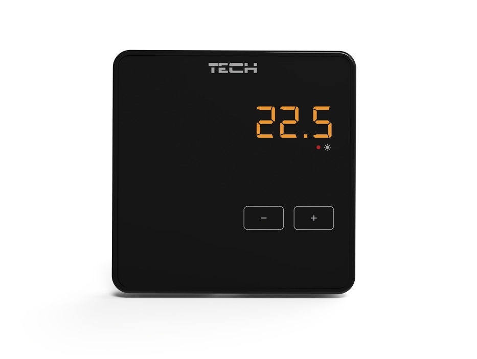 Bezdrôtový izbový regulátor čierny R-8Z Tech Ovládače