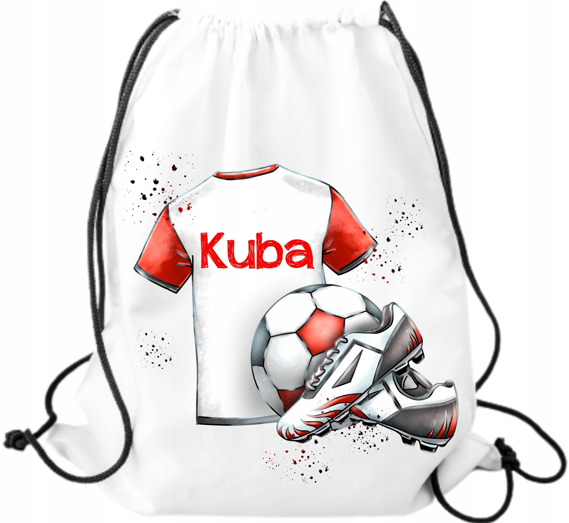 

Worek dla piłkarza na buty kapcie do szkoły plecak