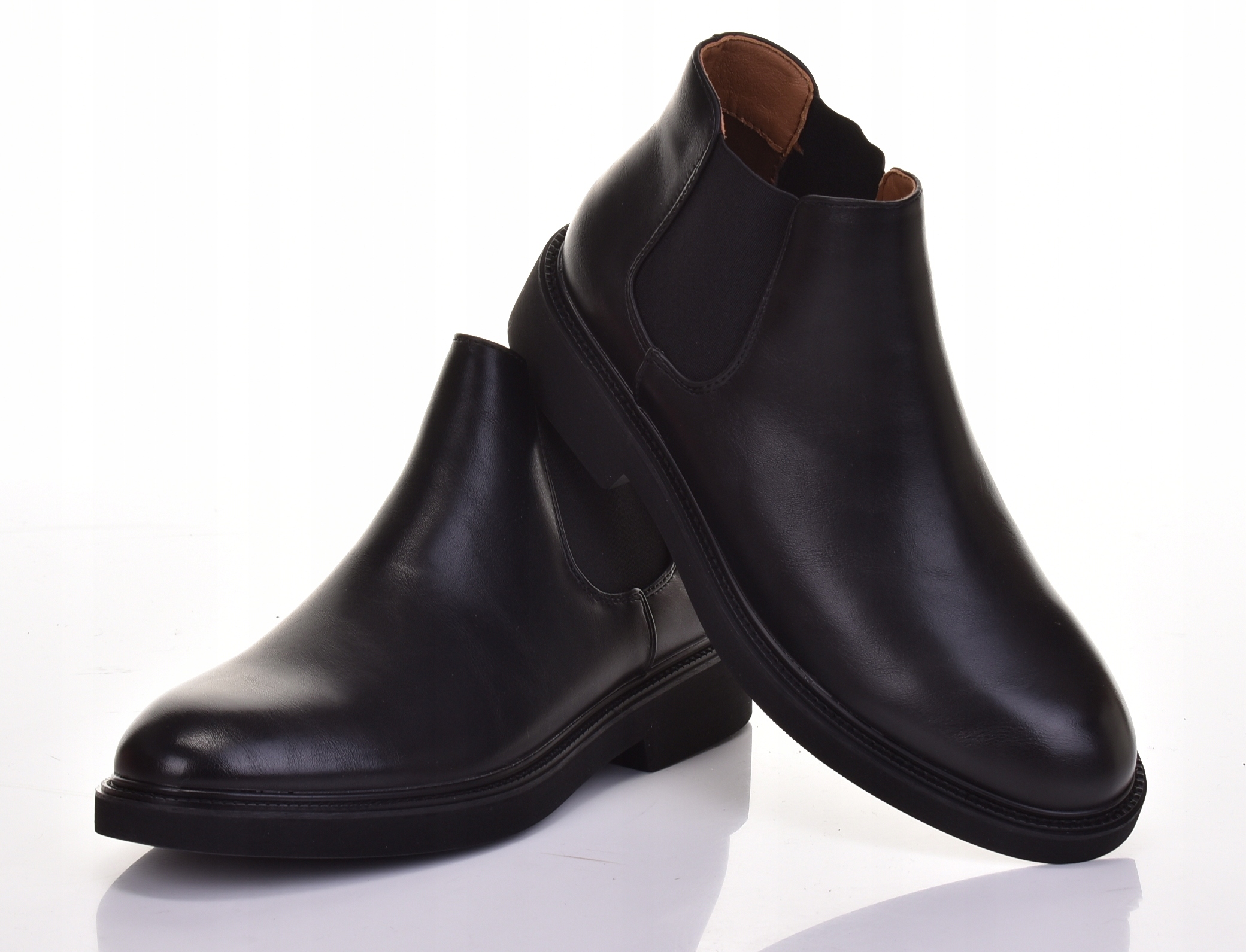 Kotníkové Boty Pánské Elegantní Pohodlné Společenské Boty Klasické Černé Módní