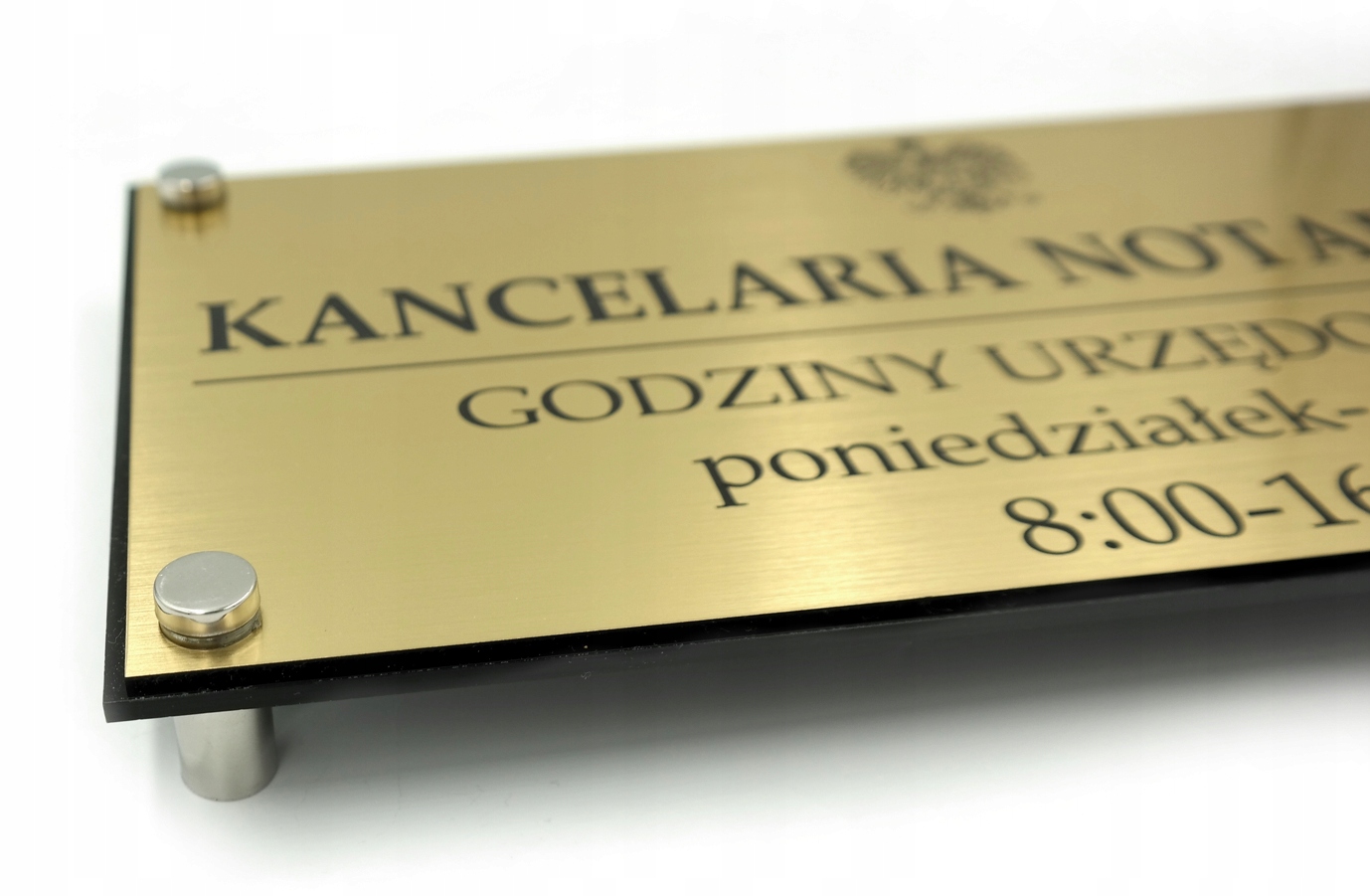 TABLICA SZYLD Kancelaria Notarialna DYSTANSE 60x30