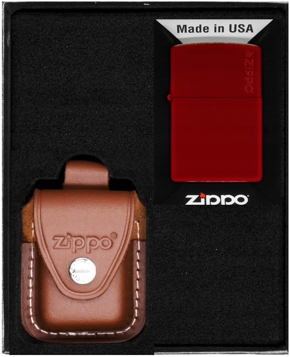 Sada Zippo Zapalovač Merlot Logo Dárkový No2