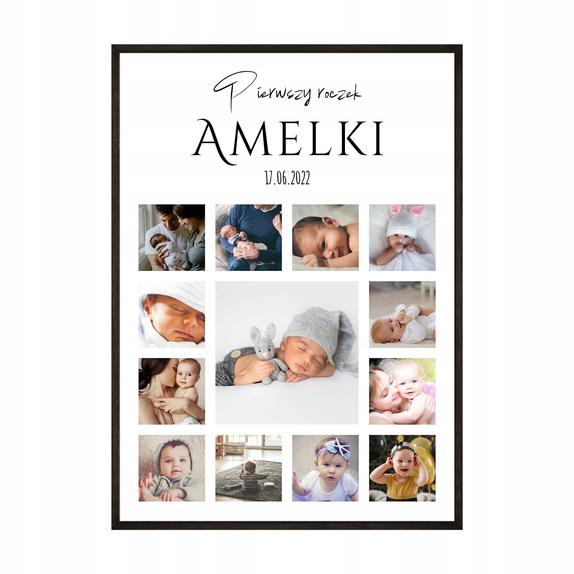 Plakat na pierwsze urodziny roczek 30x40 vol. 4