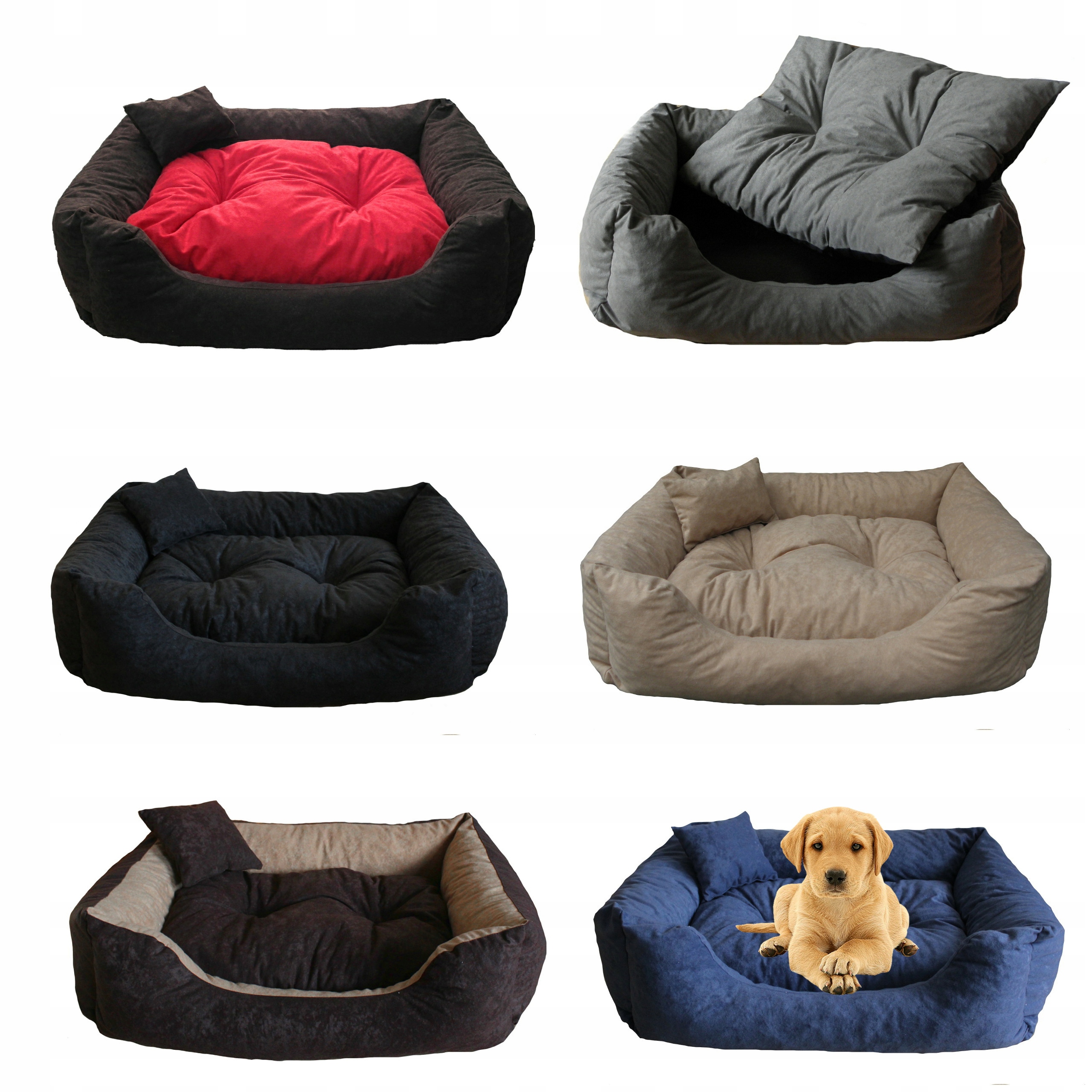 Pelíšek pro velkého psa XXL Pohodlné ortopedické Kotec 100x80 Různé Barvy