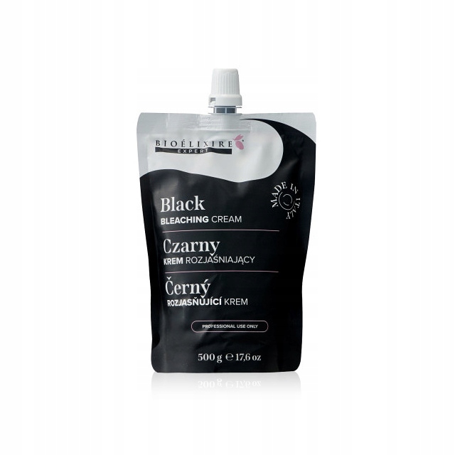 Černý rozjasňující krém Bioelixire Black Bleaching 500 g, bez odstínů