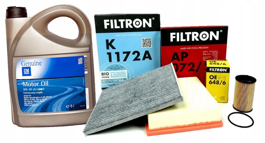 МАСЛО + КОМПЛЕКТ ФІЛЬТРІВ OPEL CORSA D E / 1.0 1.2 1.4