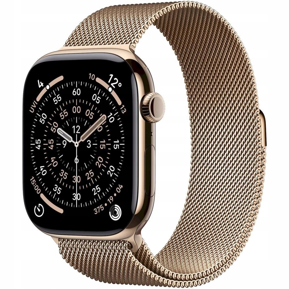 Apple Watch Series 11 Cellular (46mm) Zlatý titán so zlatým milánskym…