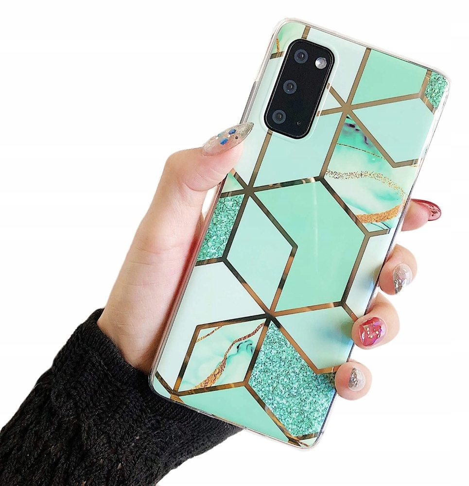 

Etui Zielone Marmur Gold do Galaxy S20+ Plus