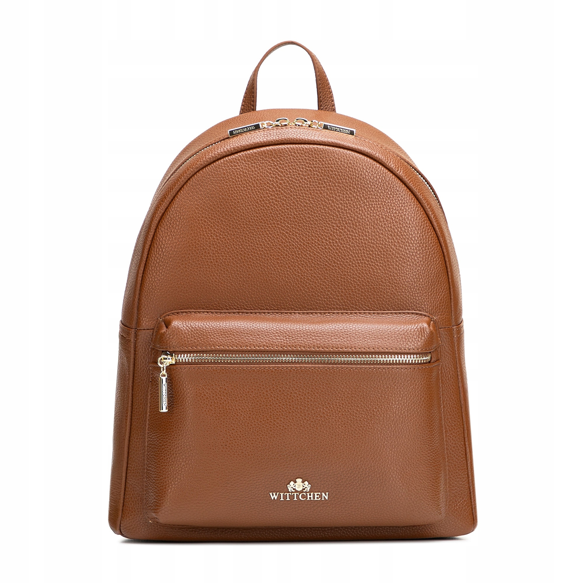 Plecak Wittchen damski duży ze skóry naturalnej 102-4E-621-5 jasny brąz