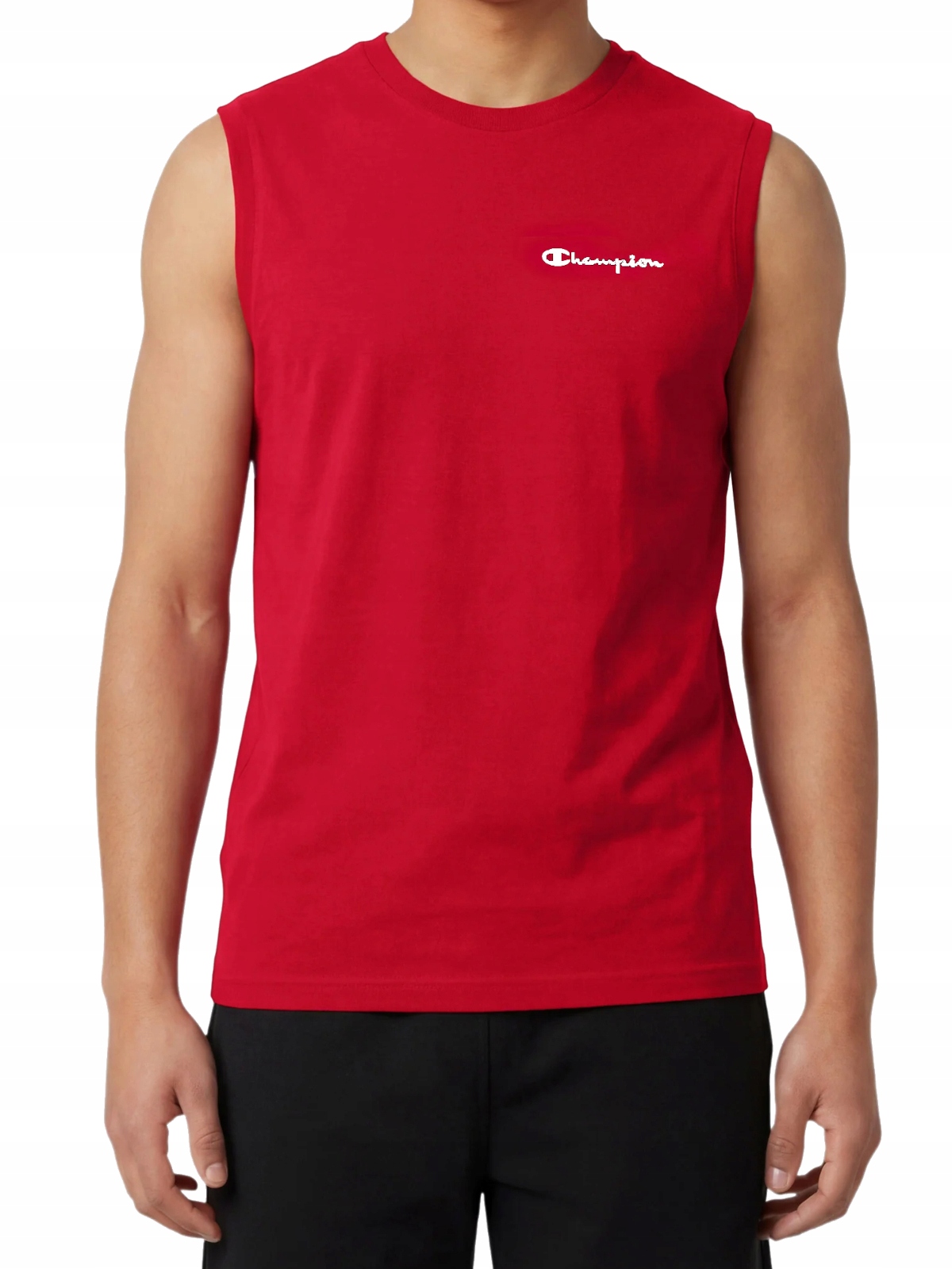 Tričko pánské Champion bez rukávů 222170-RS067 sportovní červená S