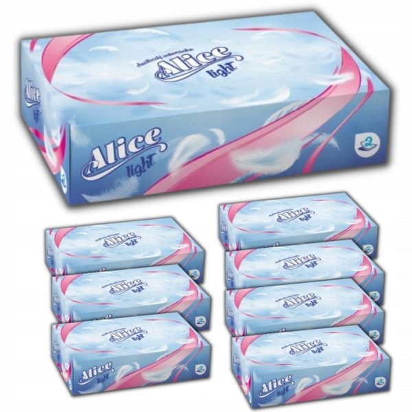 

Chusteczki higieniczne dwuwarstwowe Alice x 8 op.