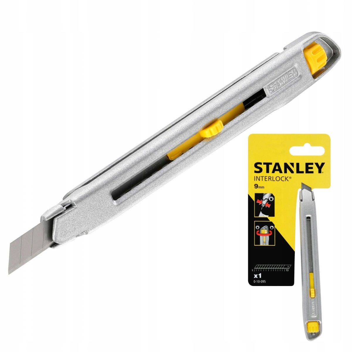 

Nóż Stanley Interlock Ostrze Łamane 9 mm 0-10-095