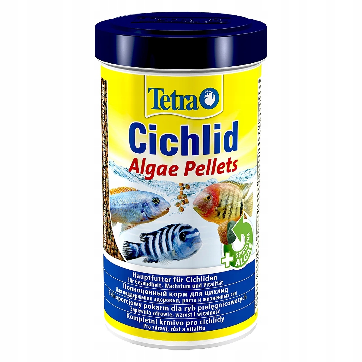 Krmivo Granule Pro Cichlidy Se Spirulinou Zelená Kompletní 500 ML
