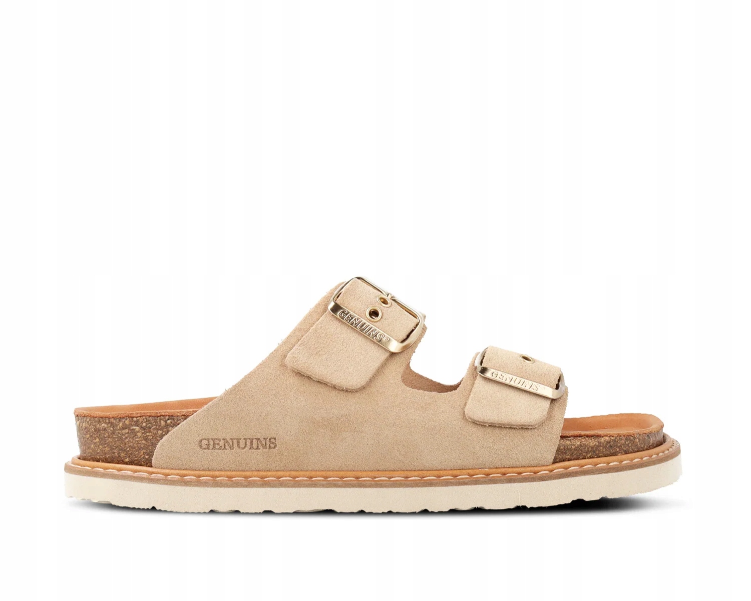 Nazouváky profilované Genuins Hawaii Velour Almond Kůže Vel. 36