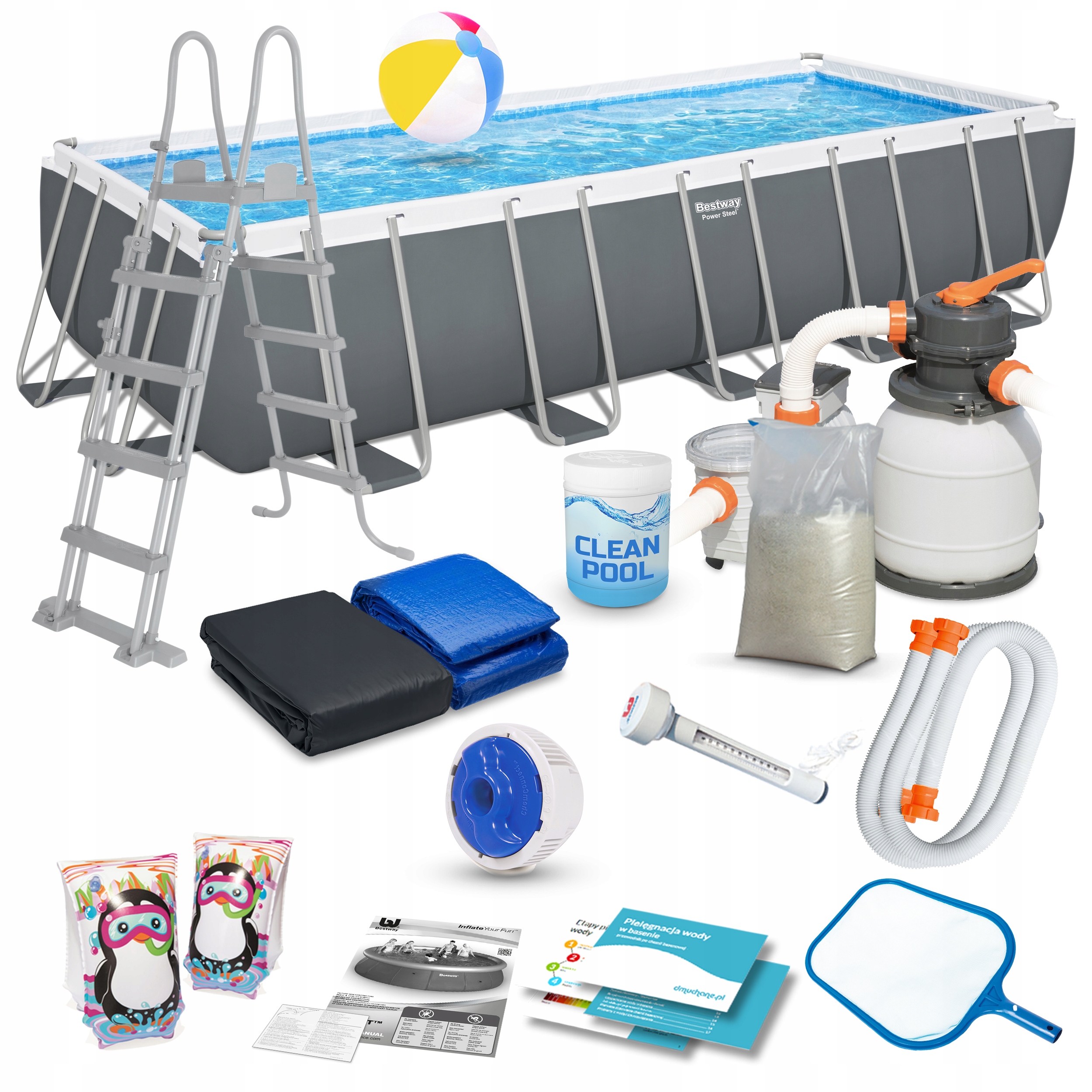 

Basen Ogrodowy Stelażowy 640x274x132 Bestway 17w1