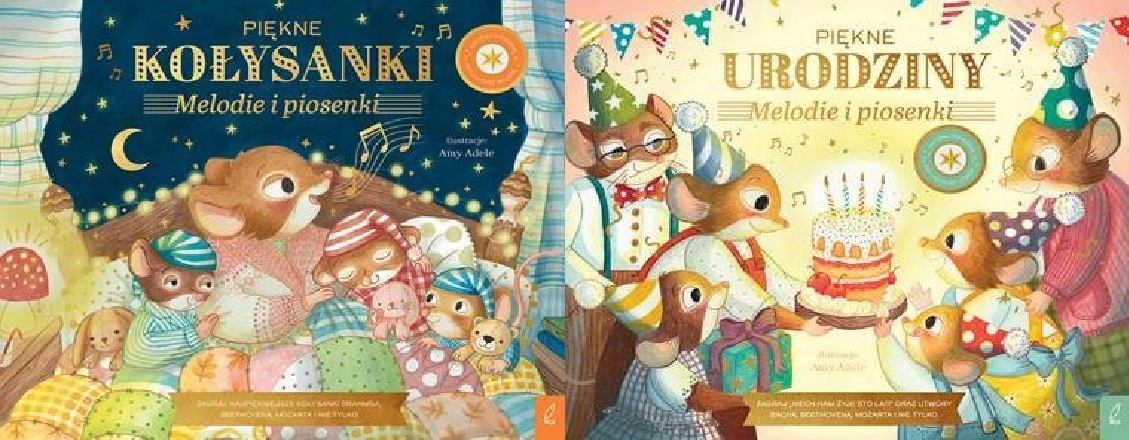 Muzykalne Myszy. Piękne urodziny Piękne kołysanki Melodie i piosenki