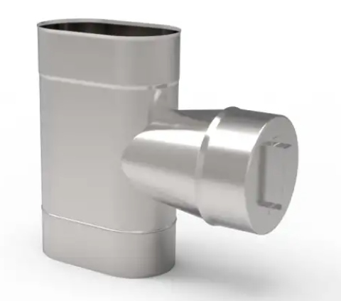 Ko Trojúhelníková čistička s deklem oválná 120 x 225 mm gr 0,8 mm komínová vložka