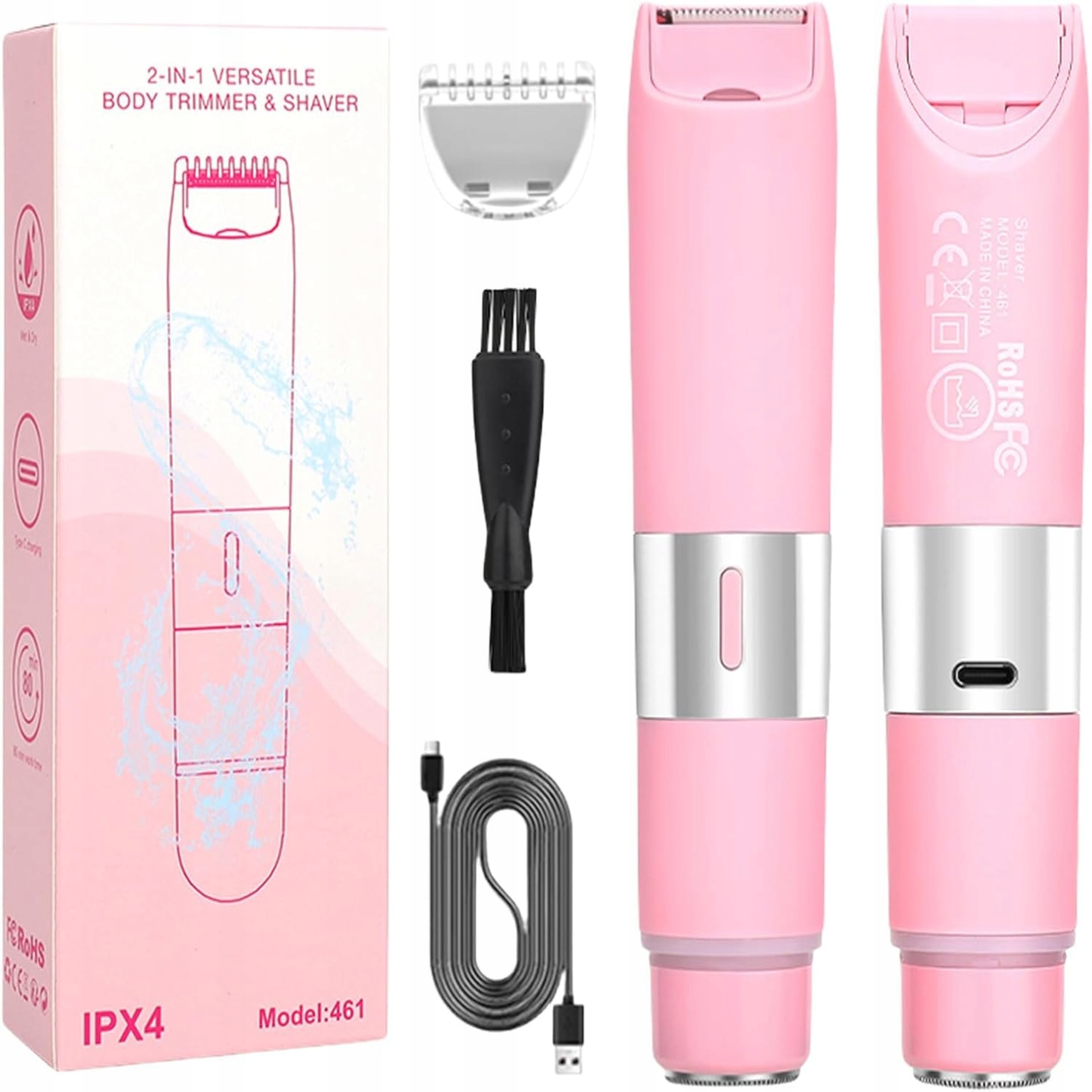 Golarka Maszynka Elektryczna Trymer Do Golenia Włosów Ciała Na Sucho Mokro