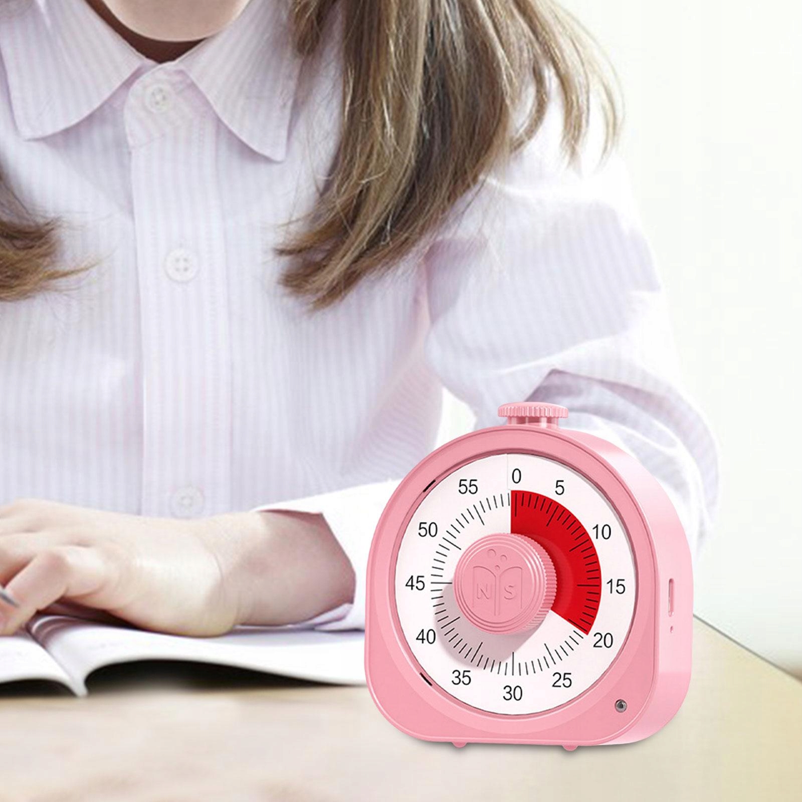 Zegar wizualny Cichy zegar odliczający 1 przycisk cyklu dla dzieci Student Rodzaj inny