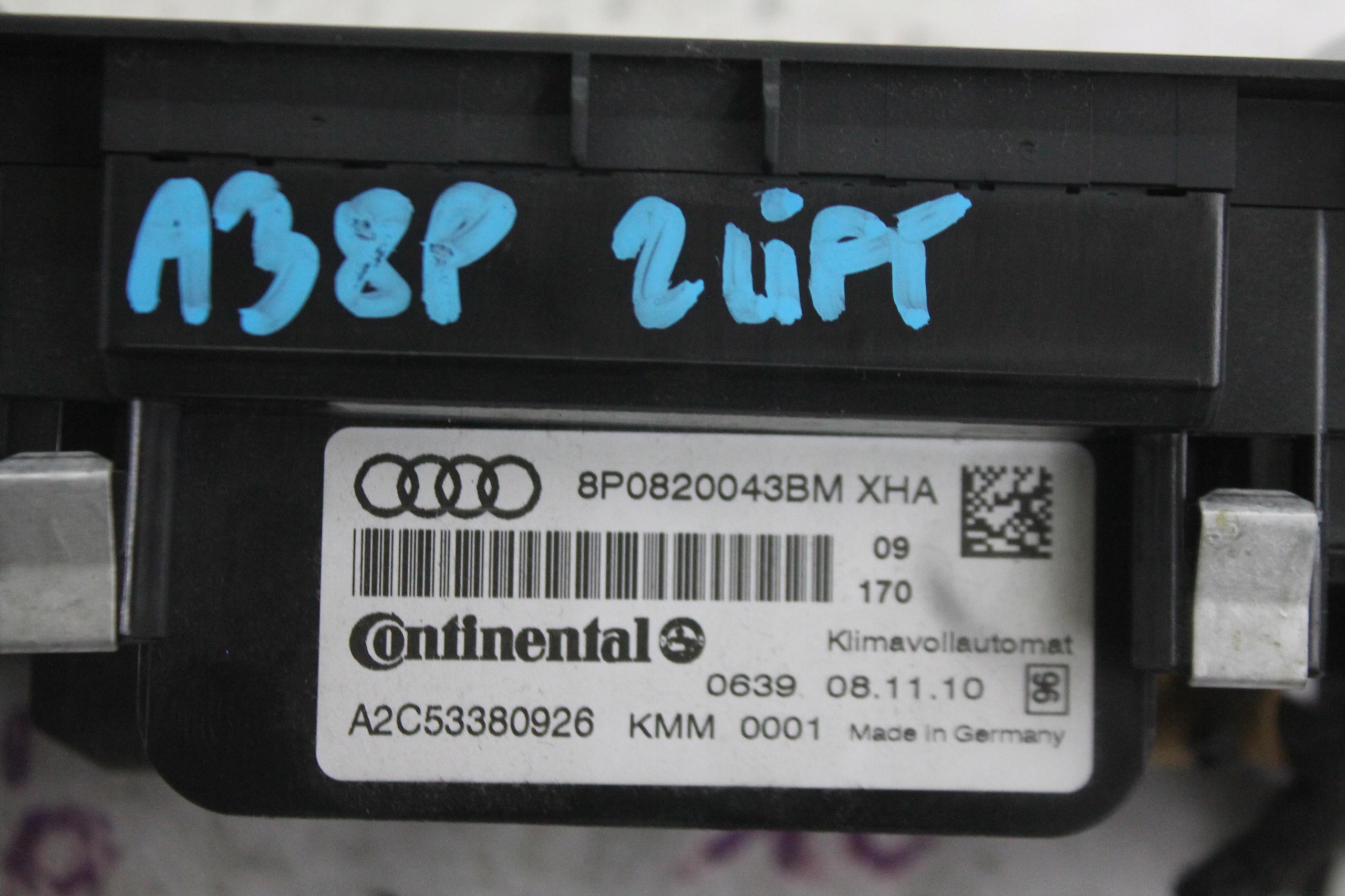 Unite commande clima KLIMY 8P0820043BM AUDI A3 8P 08-13