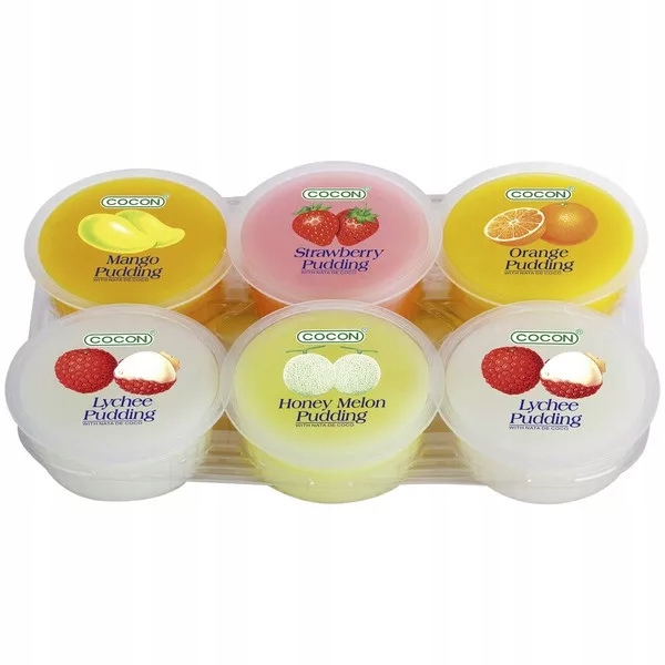 

Pudding, deser wieloowocowy 480g Nata de coco