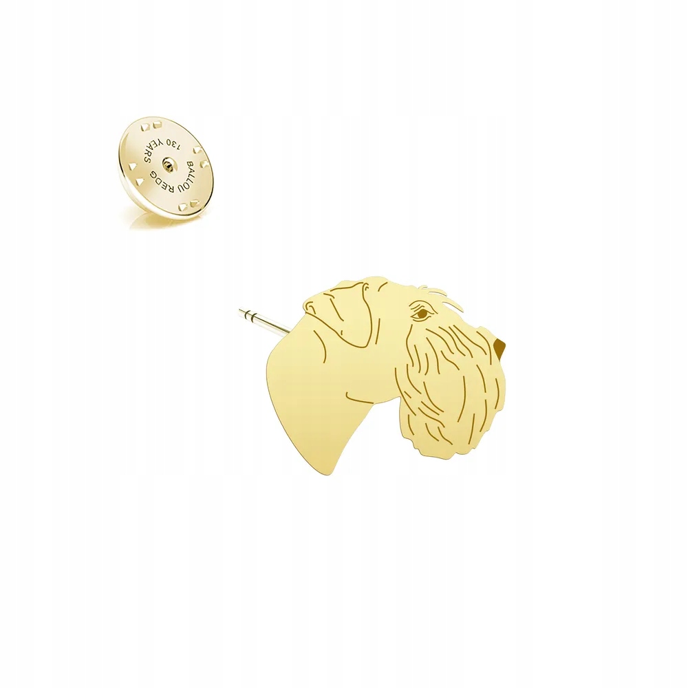 Odznak se psem plemene Šnaucer Stříbro 925 Žena Věnování Bonus