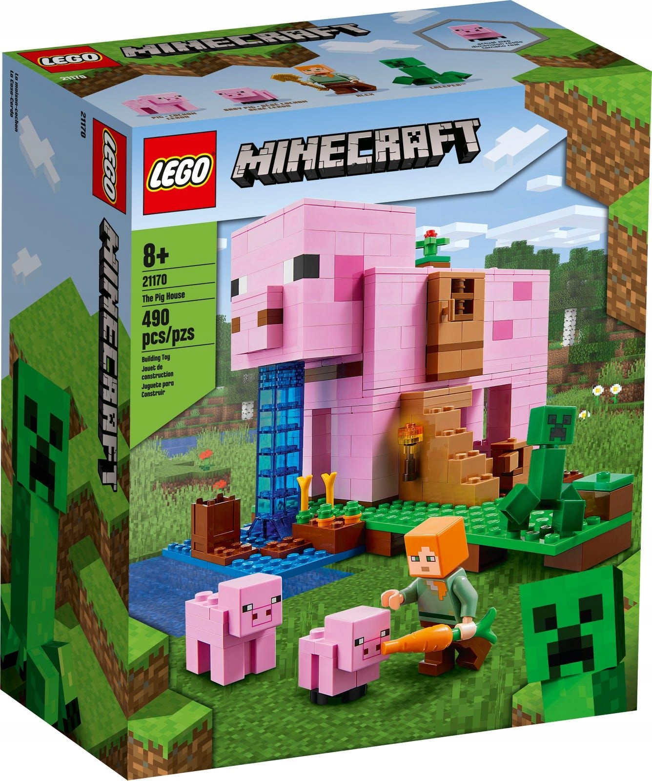 LEGO Minecraft 21170 Dom v tvare prasaťa
