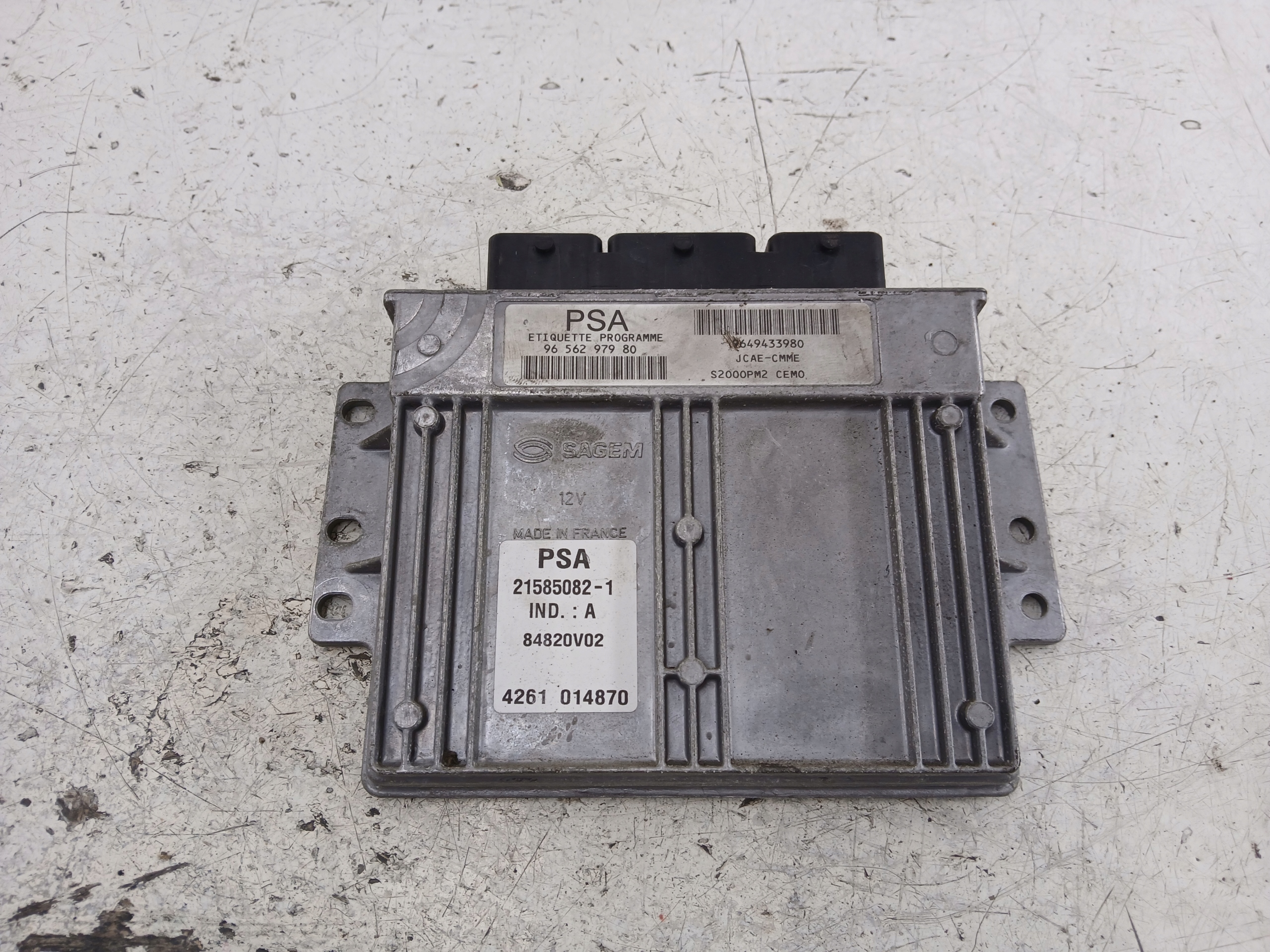 CITROEN C3 e 1.4 Centralina Motore 9656297980
