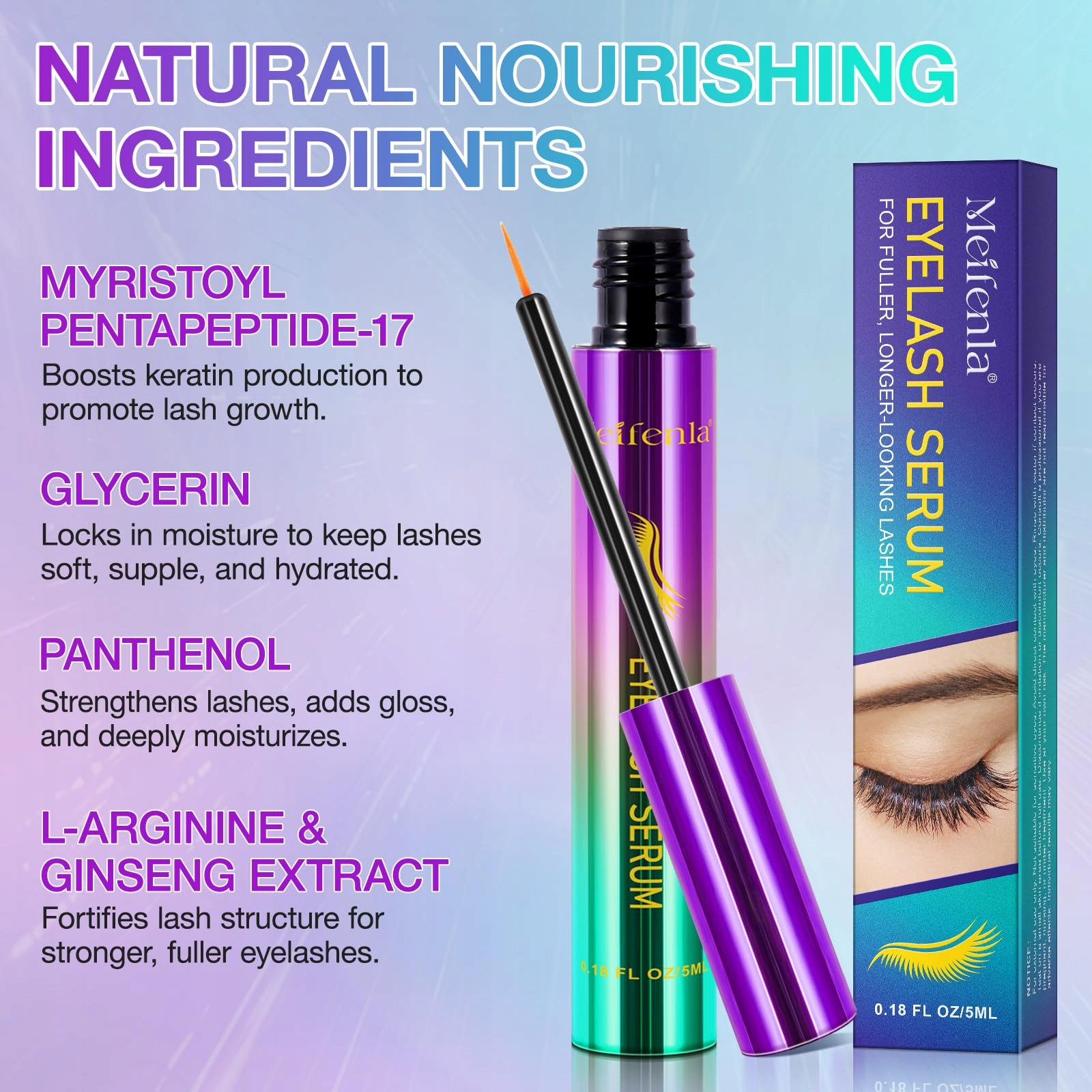 LONG4LASHES Serum Do Rzęs Wzrost Rzęs Serum 5ML Dłuższe Gęstsze Mocniejsze — miniatura 3