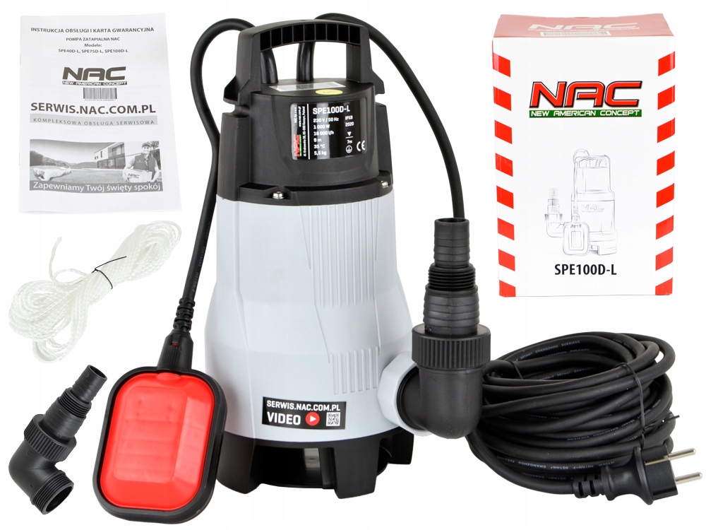 

Pompa Zatapialna Do Brudnej Wody Spe 100D-L 1000 W
