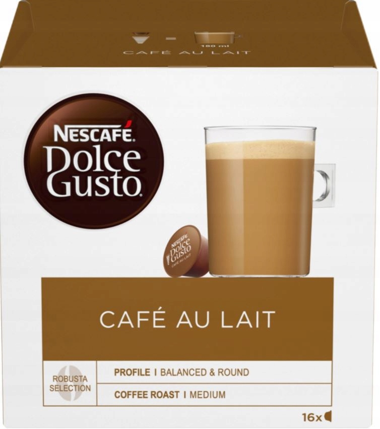  капсули NESCAFE DOLCE Gusto CAFE au LAIT 16 шт.