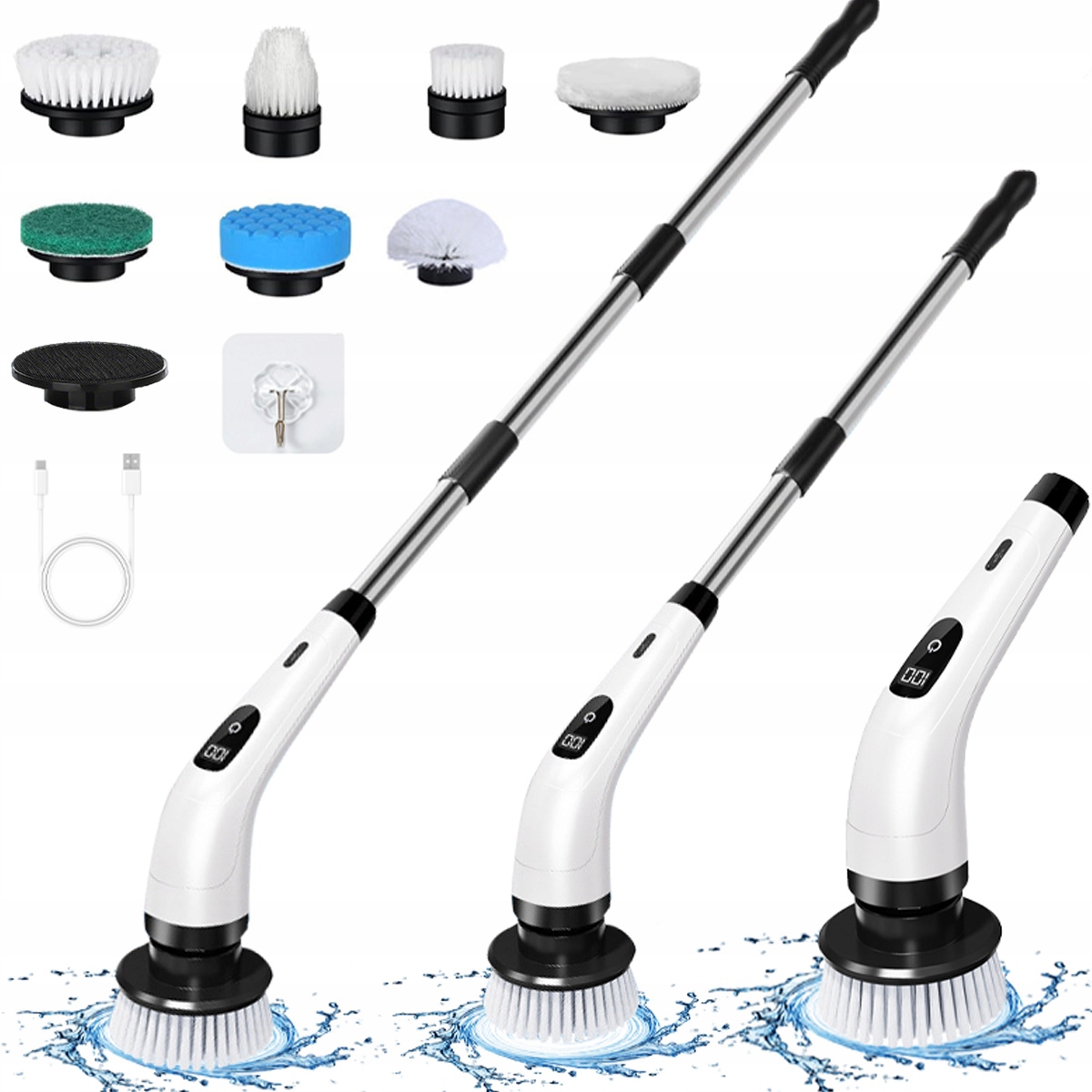 Levně Elektrický Rotační Bezdrátový Mop 9V1 Pro Úklid