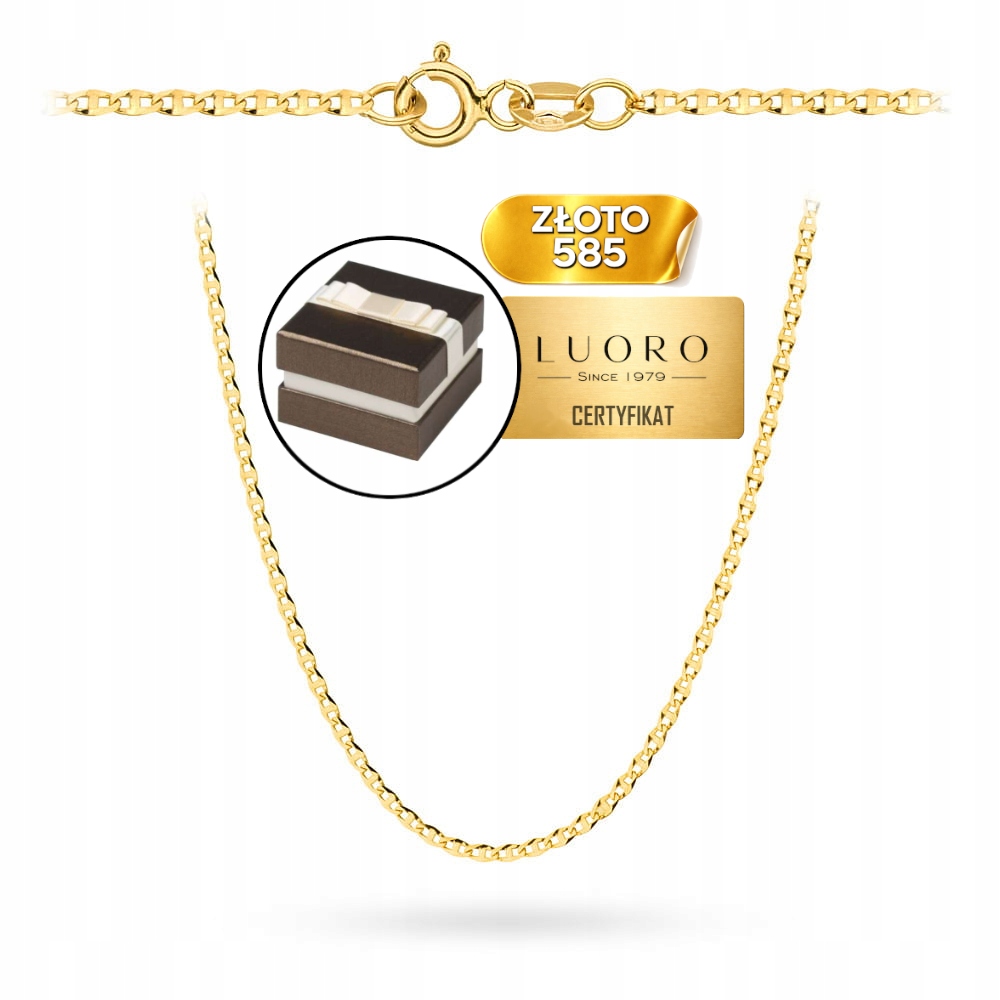 Řetízek Zlatý 585 14K Gucci 55 CM Klasický Elegantní