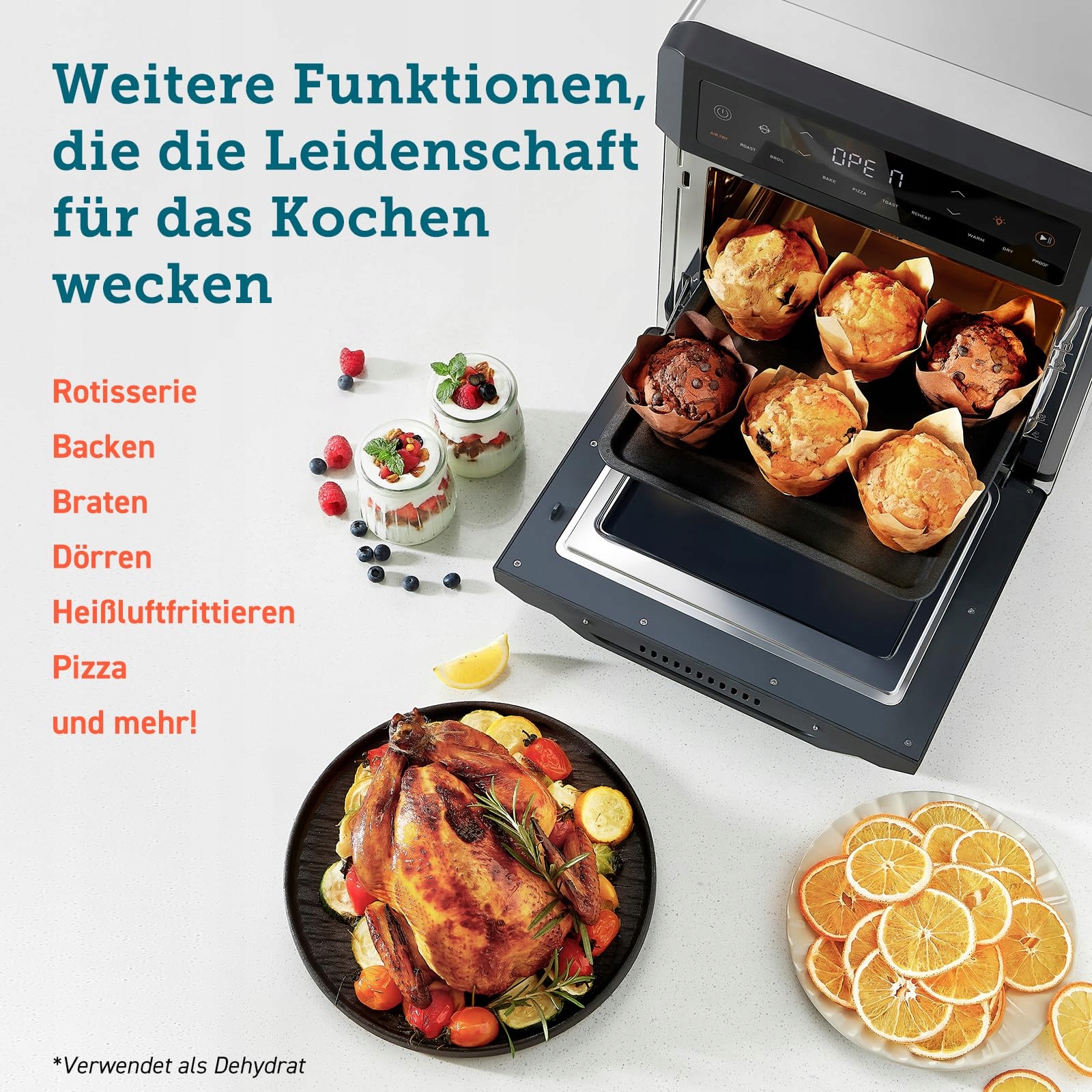 COSORI Frytkownica Beztłuszczowa 12L 11 Funkcji Suszenie Pieczenie Okno XXL — miniatura 3
