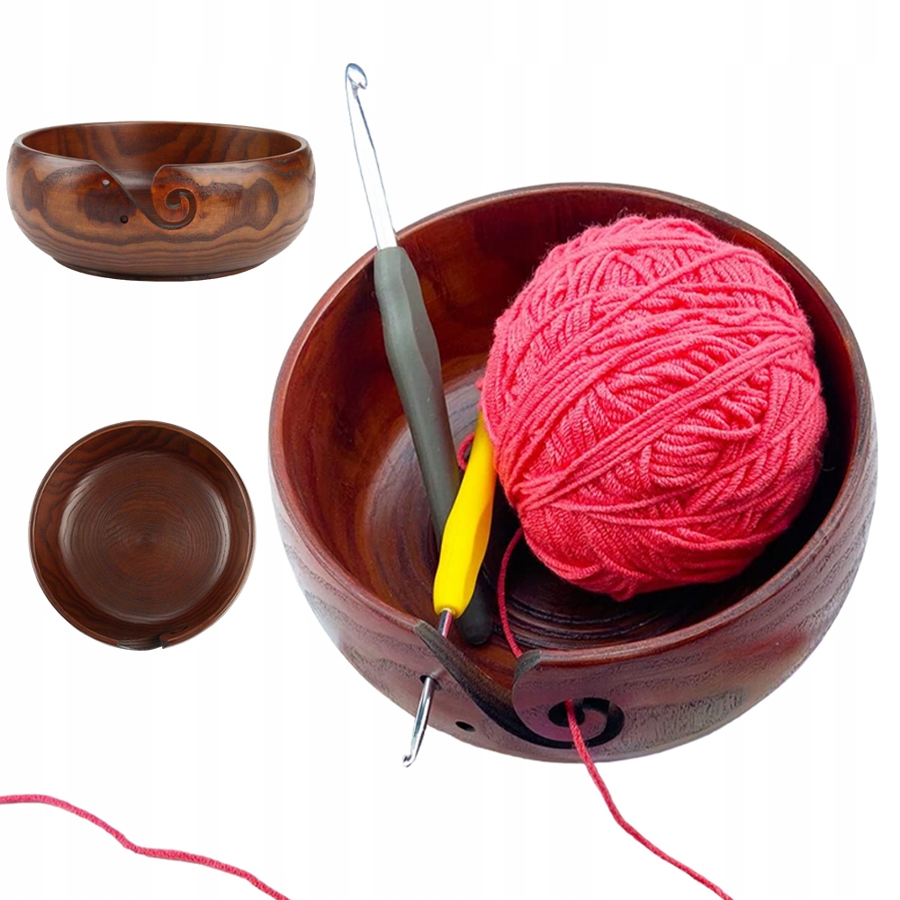 Miska Na Přízi Dřevěná Vlna Na Háčkování Pletení