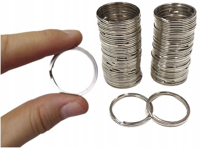 

Kółko Do Kluczy 30 MM Baza Brelok Płaskie 100 Szt.