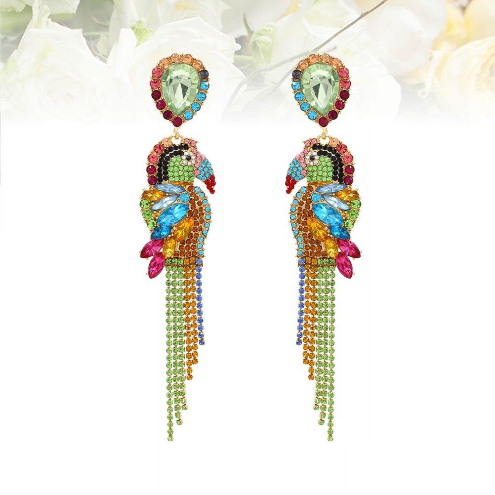 KOLCZYKI KROPLE Z CYRKOTEM Marka bez marki