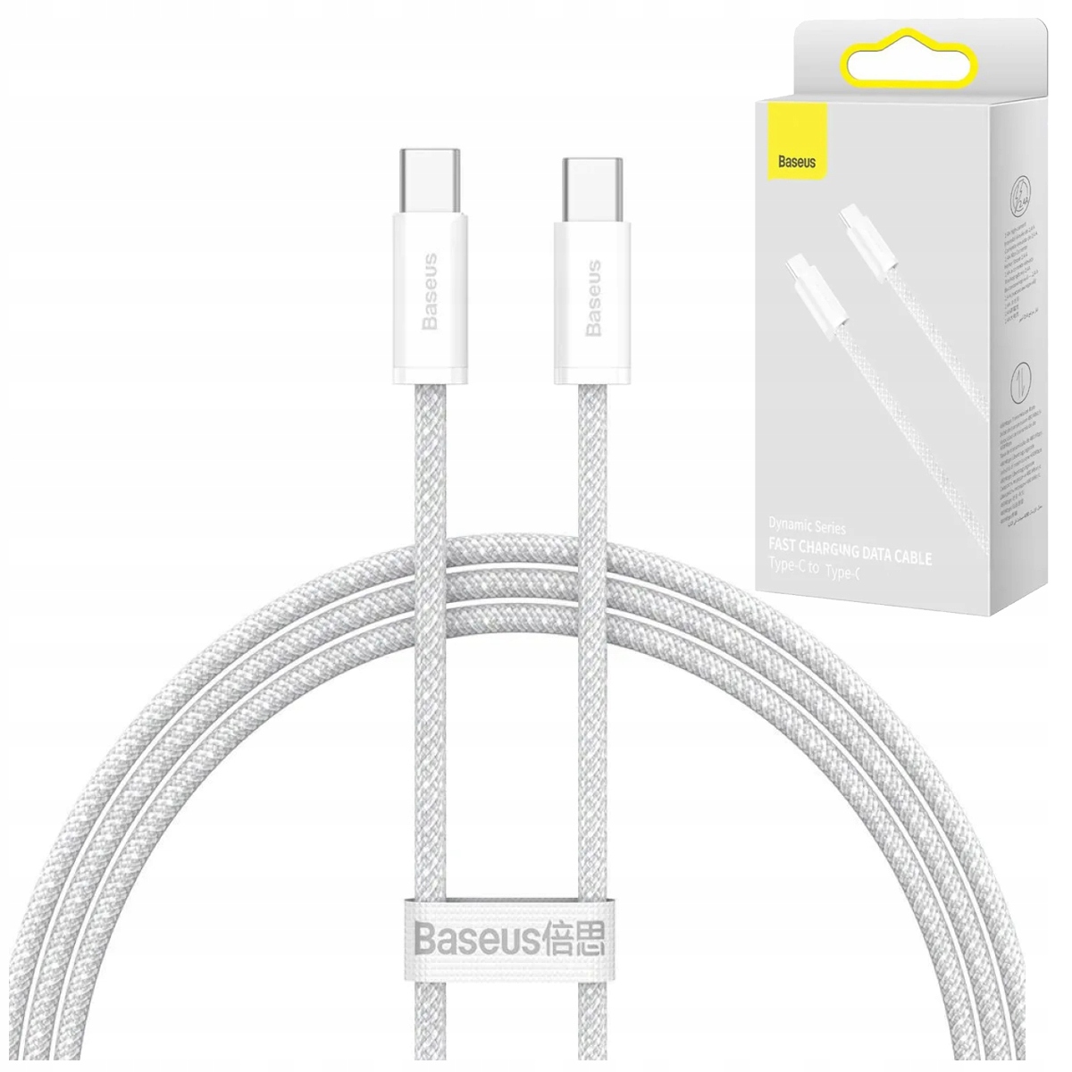 BASEUS MOCNY KABEL DO TELEFONU USB TYPU C DO USB-C PD QUICK CHARGE 100W 2M