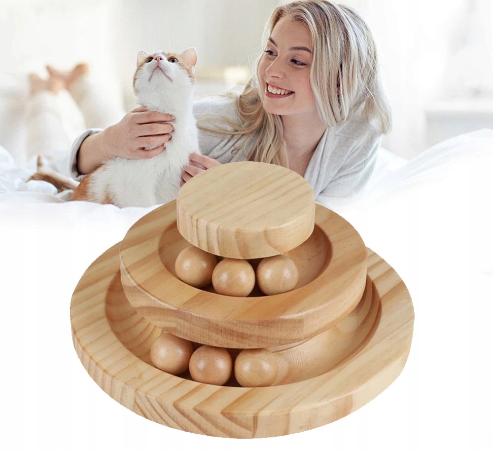 Levně Hračka Pro Kočky Věž Míčky Kuličky Interaktivní Míčky Pro Kočky