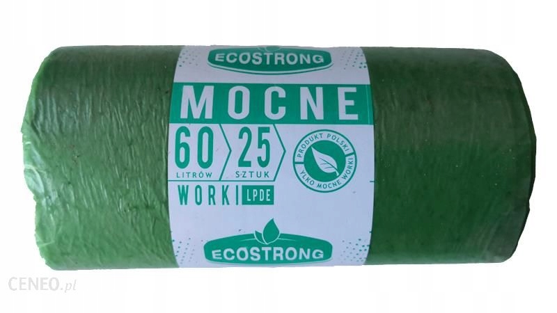 

Worki na odpady śmieci 60 L Zielone (25szt.)