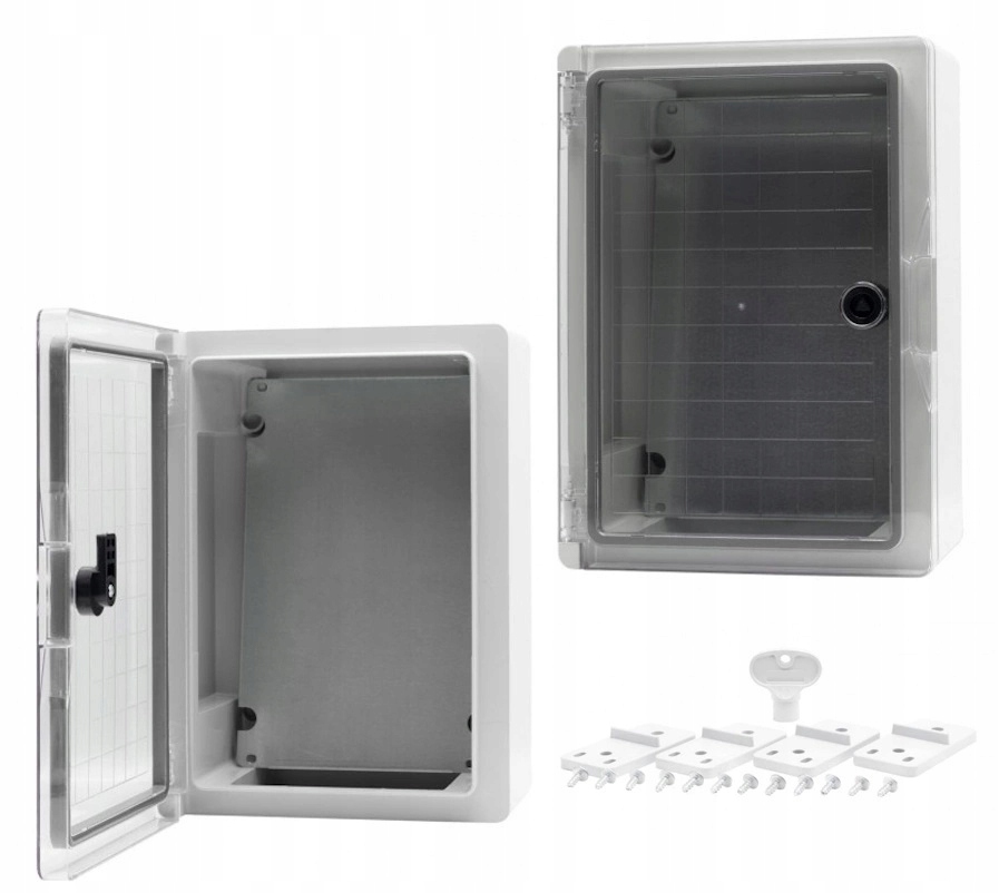 Skříň na omítku Abs Průhledné dveře 180×240×130 mm IP65