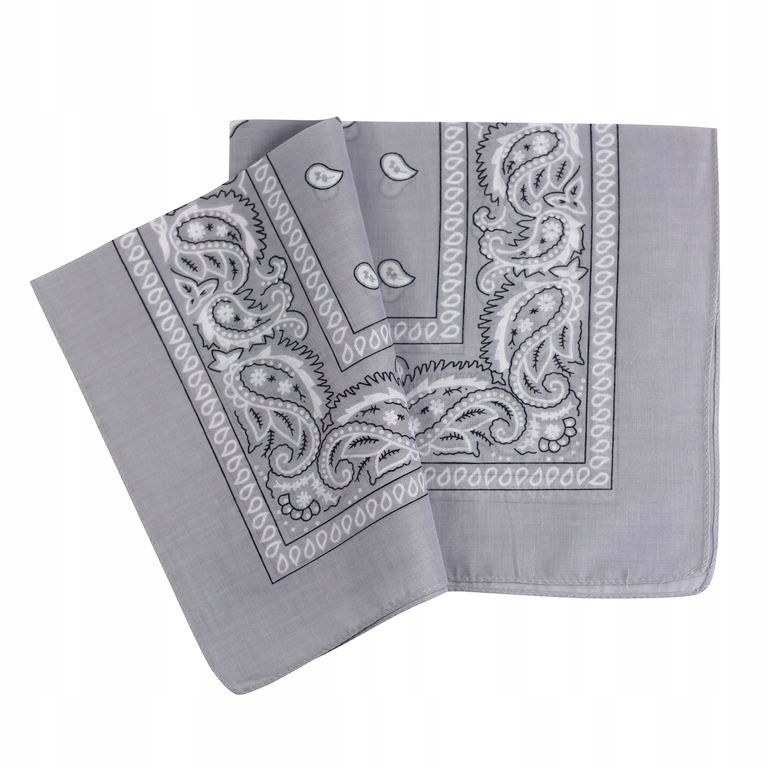 BANDAMKA BANDANA CHUSTKA APASZKA JASNY POPIEL
