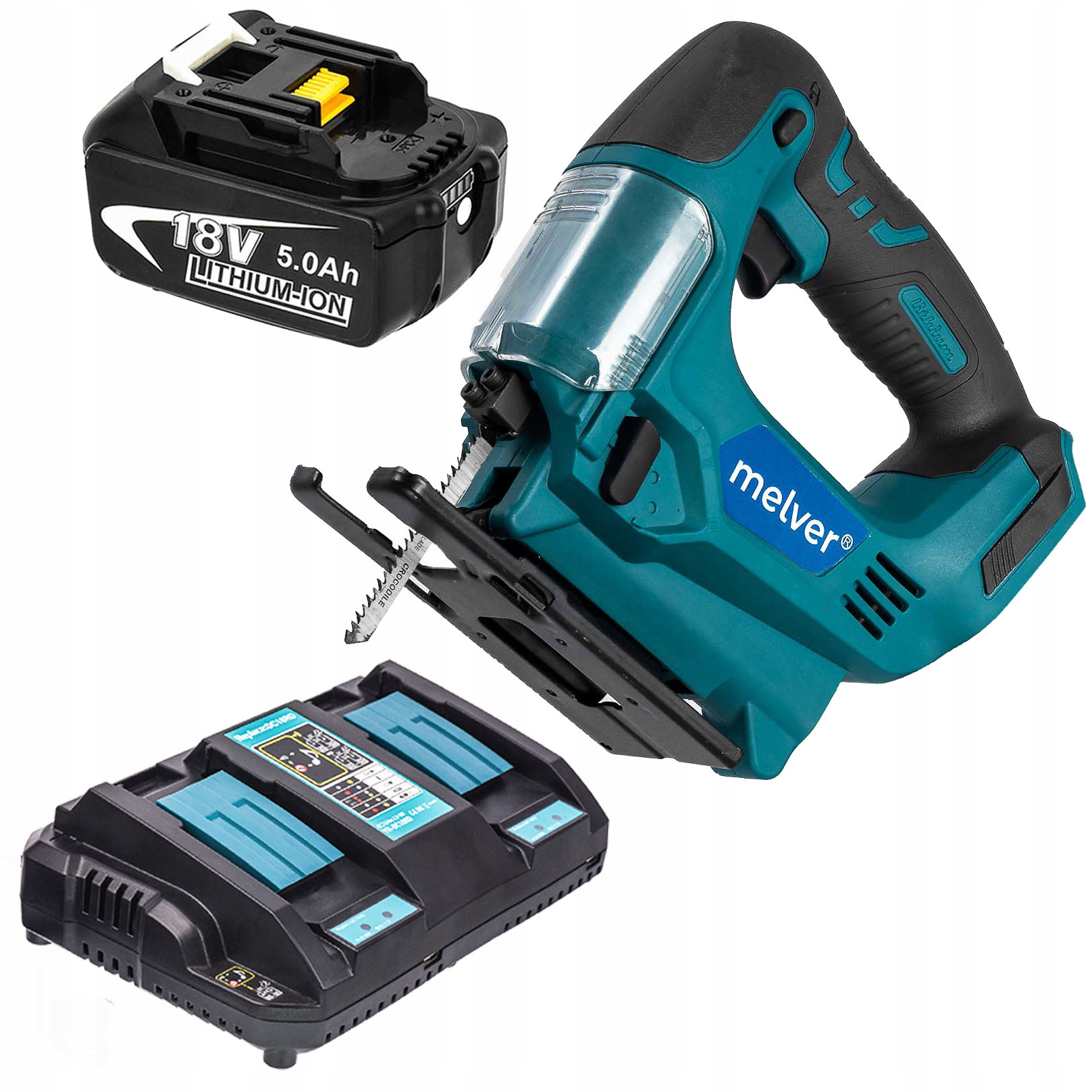 Akumulátorová přímočará pila Melver, sada II