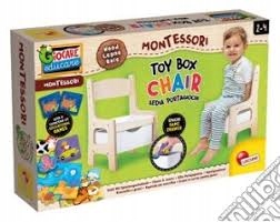 Lisciani Montessori krzeselko z grami Toy Box Chair Opis