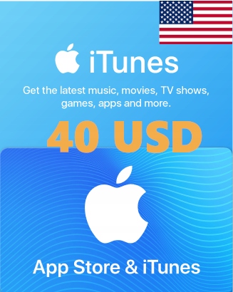 Карта AppStore Код пополнения Apple iTunes $ 40
