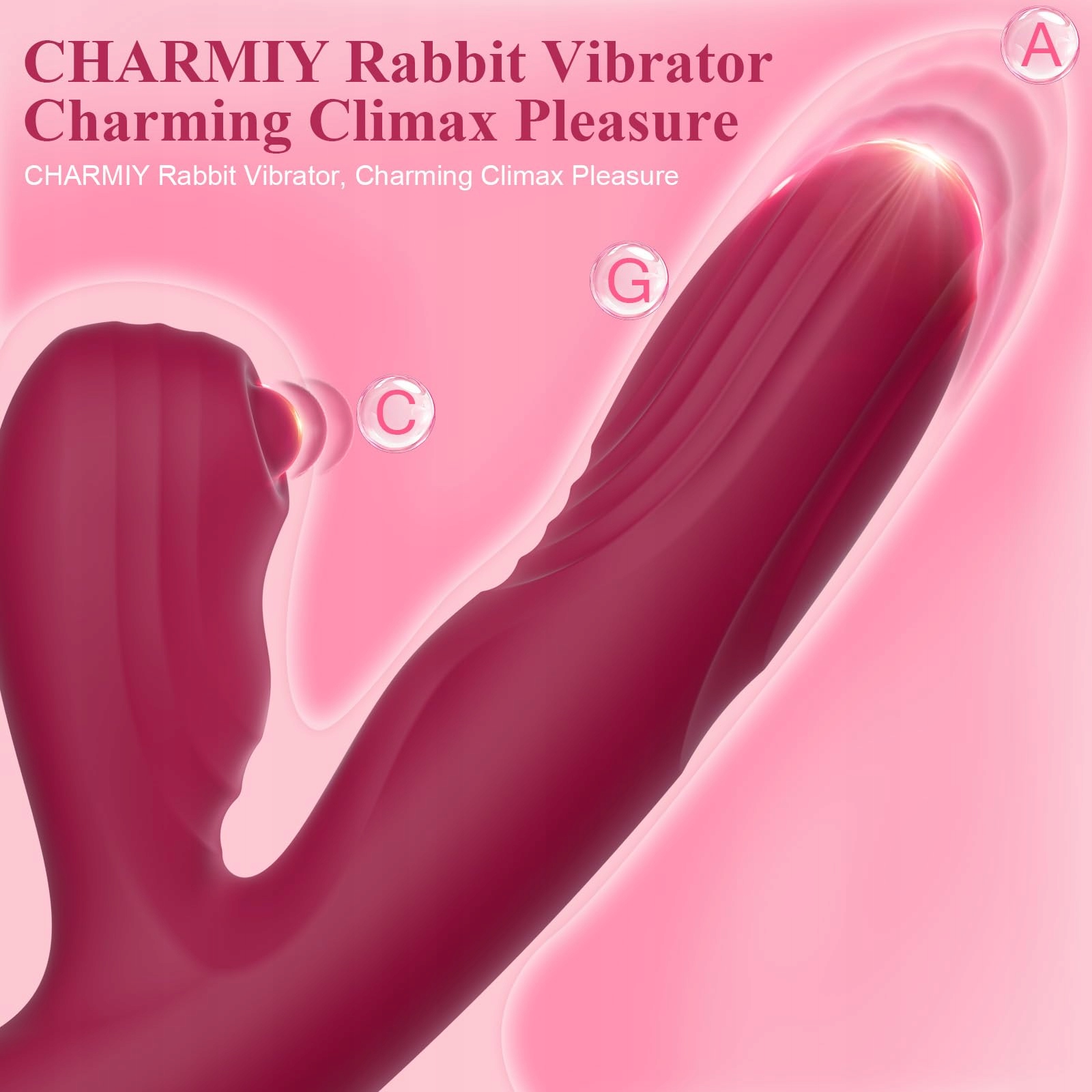 RABBIT G-Spot Wibrator 7 Funkcji Wodoodporny Dla Kobiet — miniatura 4