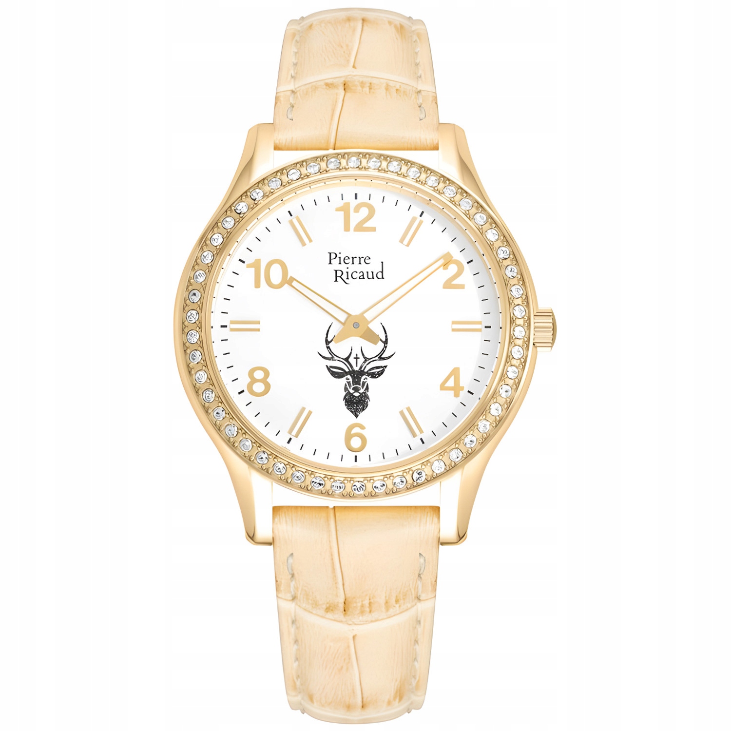 Dámské hodinky Pierre Ricaud P21068.1253QZRE béžové