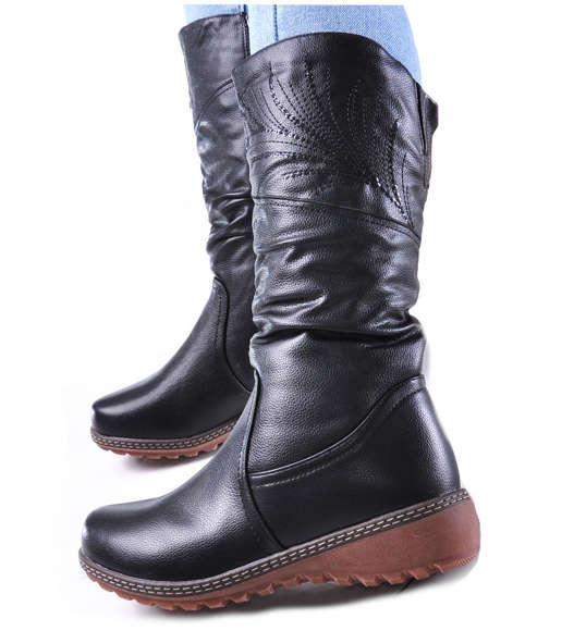 

Buty Zimowe Damskie Kozaki Z Kożuszkiem 12829 38