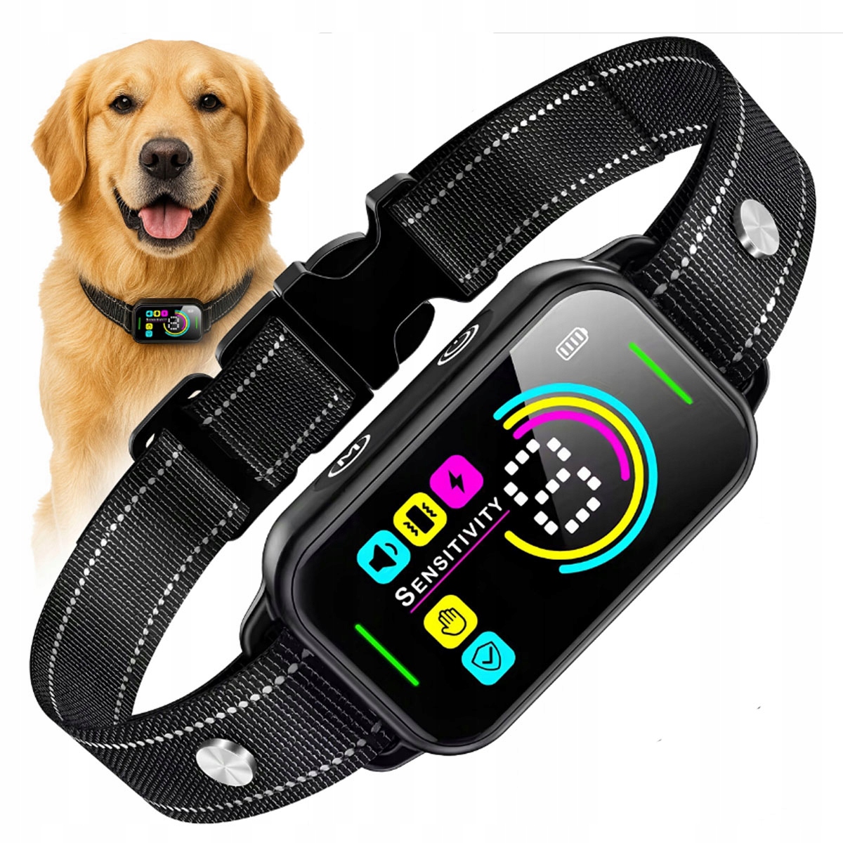 Protištěkací Obojek Pro Psa Elektrický Výcvikový Obojek Uklidňující