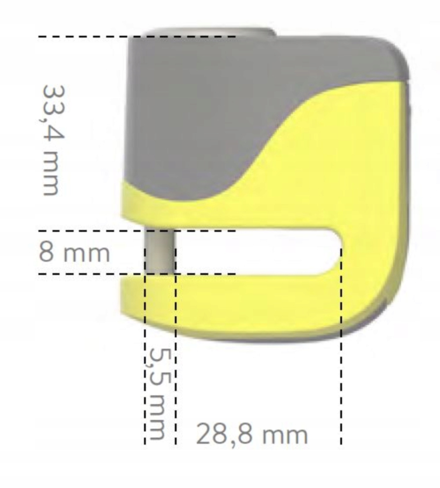 Auvray skútrový zámek na kotouč s alarmem B-lock 06 Mini kolík 5,5 mm