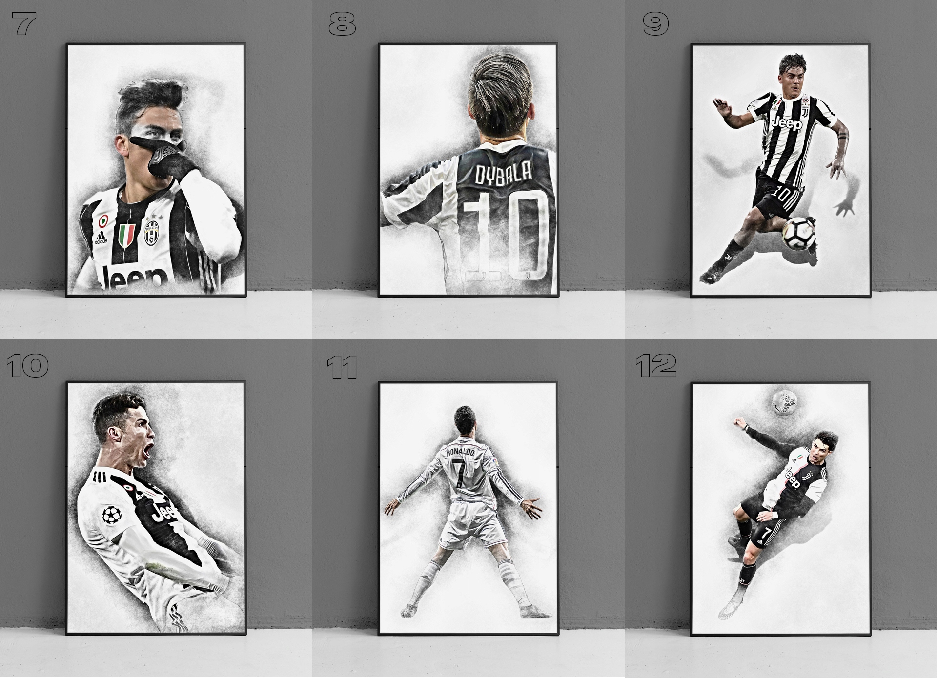 Dybala Mane Pele Messi Ronaldo Baggio Salah Mbappé Wydawnictwo inne